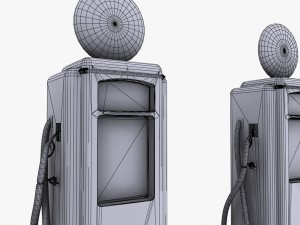 gas pump gilmore 3D 模型