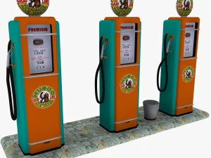 gas pump musgo 3D Model