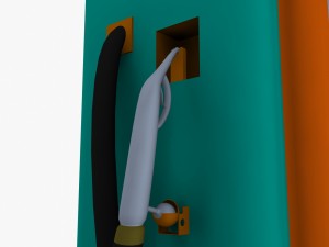 gas pump musgo 3D Модель