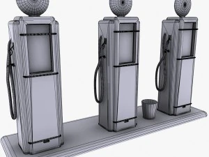 gas pump musgo 3D Model