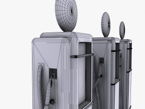 gas pump musgo 3D Модель