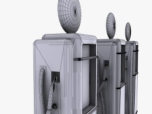 gas pump musgo 3D Model