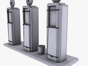 gas pump musgo 3D Модель