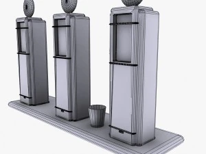 gas pump musgo 3D Model