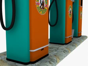 gas pump musgo 3D Model
