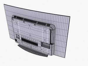 lg oled 4k tv Modello 3D