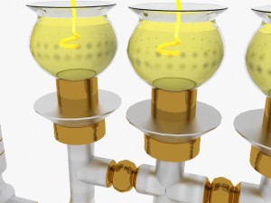 menorah hanukkah 3D मॉडल