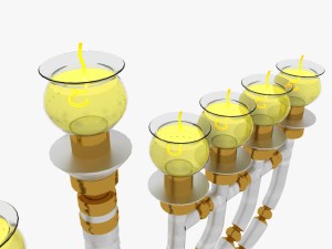 menorah hanukkah 3D मॉडल