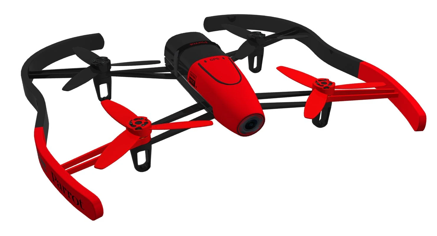 parrot bebop drone 3D Model .c4d .max .obj .3ds .fbx .stl .blend 