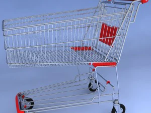 keranjang belanja Model 3D