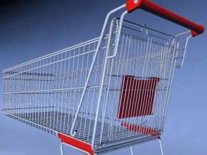 keranjang belanja Model 3D