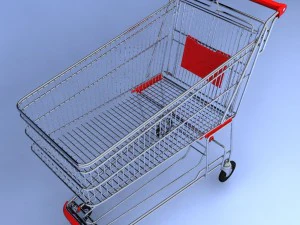 keranjang belanja Model 3D