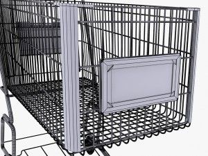 walmart shopping cart Model 3D