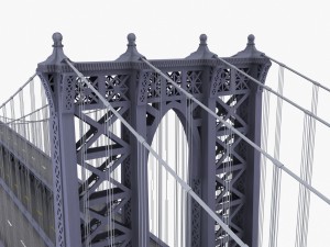 manhattan bridge new york 3D Модель