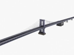 manhattan bridge new york 3D Модель