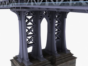 manhattan bridge new york 3D Модель