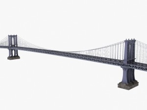 manhattan bridge new york 3D Модель