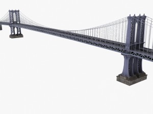 manhattan bridge new york 3D Модель