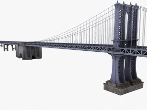 manhattan bridge new york 3D Модель