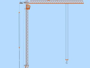 tower crane 3D Model