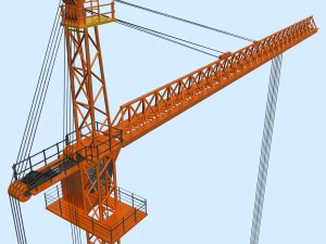tower crane 3D Model
