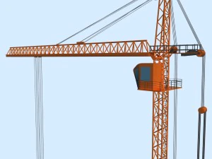 tower crane 3D Model