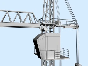 tower crane 3D Model