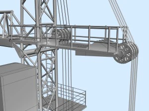tower crane 3D Model