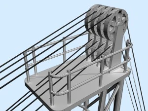 tower crane 3D Model