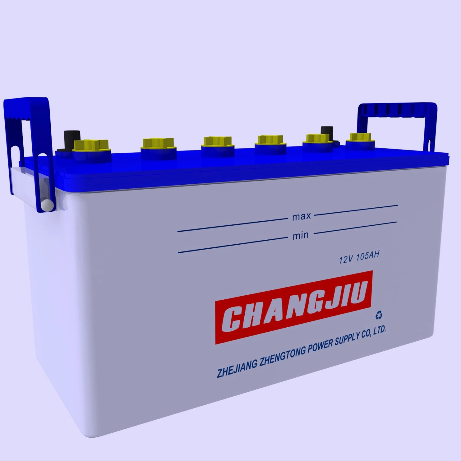 car battery 3D Model .c4d .max .obj .3ds .fbx .stl .blend 
