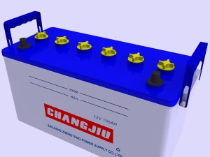 car battery Model 3D