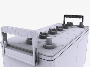 car battery Model 3D