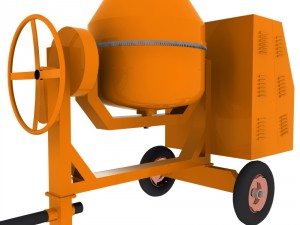 concrete mixer machine 3Dモデル