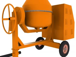 concrete mixer machine 3D Model