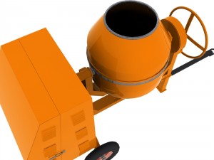 concrete mixer machine 3Dモデル