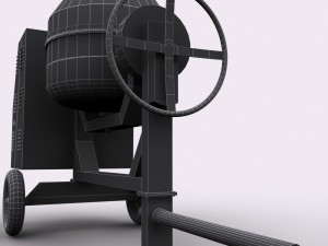 concrete mixer machine 3Dモデル