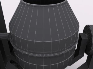 concrete mixer machine 3D Model