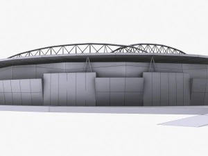 Est&aacute;dio dos Emirados em baixo poli Modelo 3D