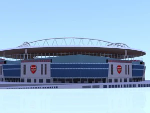 Est&aacute;dio dos Emirados em baixo poli Modelo 3D