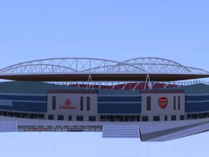 Est&aacute;dio dos Emirados em baixo poli Modelo 3D