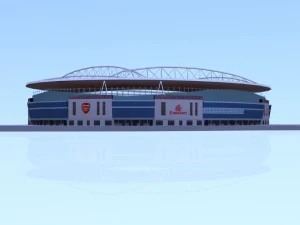 Est&aacute;dio dos Emirados em baixo poli Modelo 3D