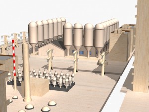 nuclear power plant catoon 3D Model