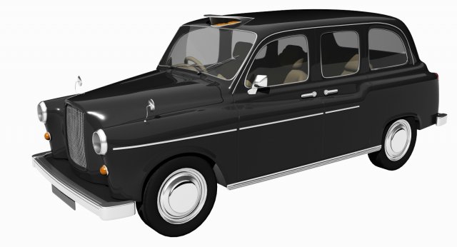 london taxi 3D मॉडल .c4d .max .obj .3ds .fbx .stl .blend 