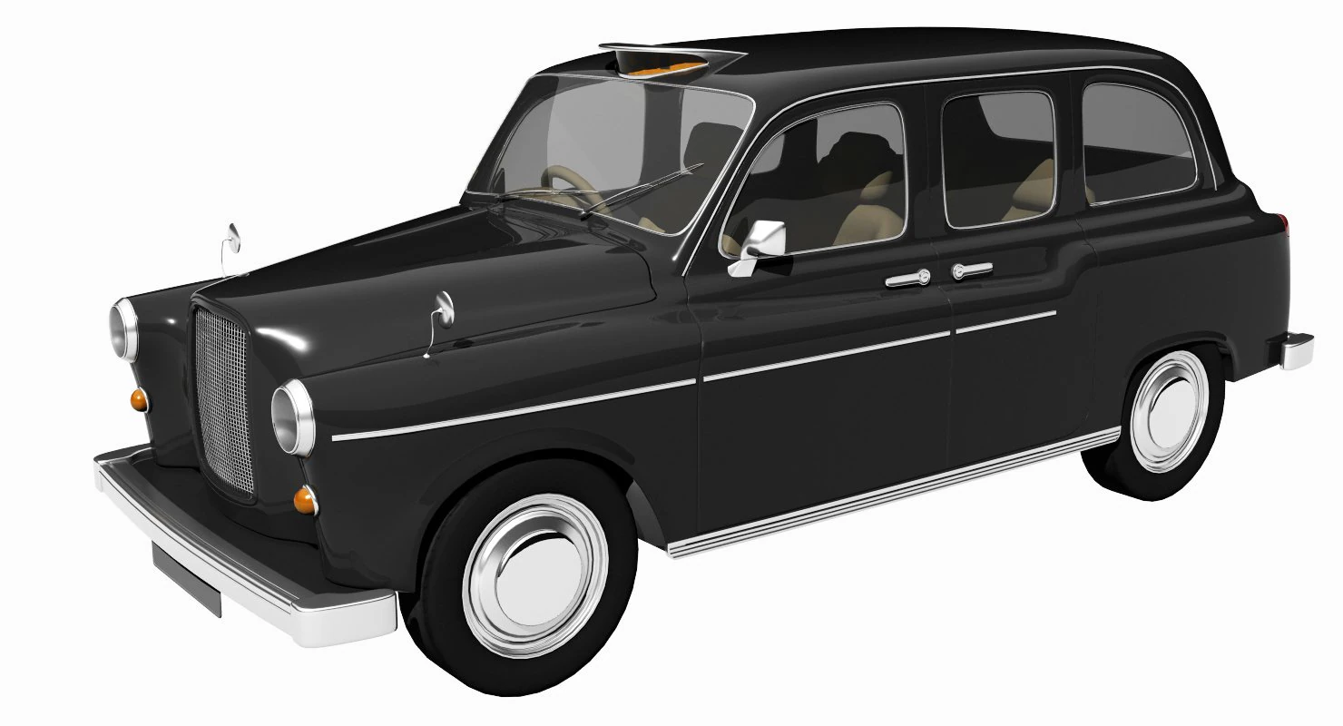 london taxi 3D Model .c4d .max .obj .3ds .fbx .stl .blend