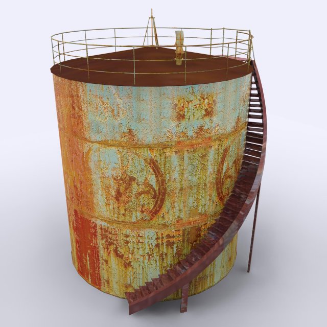 oil tanker 3D Модель .c4d .max .obj .3ds .fbx .stl .blend 