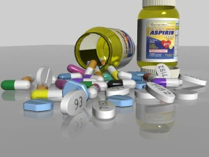 frasco de rem&eacute;dio Modelo 3D