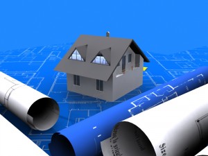 architectural blueprint house Model 3D