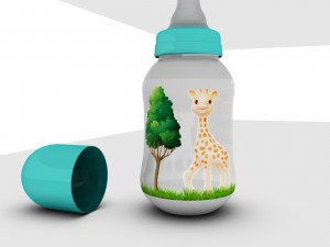 baby bottle 3D 模型