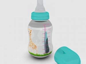 baby bottle 3D 模型