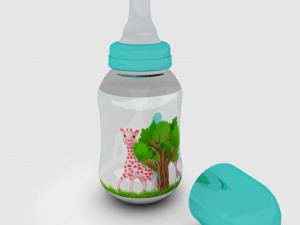 baby bottle 3D 模型